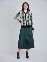 Load image into Gallery viewer, YAL V NECK HOUNDSTOOTH CARDIGAN - Tops
