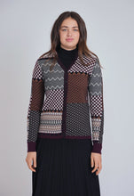 Load image into Gallery viewer, YAL V NECK MULTI PATTERNED SWEATER - Tops
