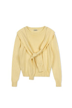 Load image into Gallery viewer, TG POINT SHOULDER WRAP SWEATER
