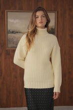 Load image into Gallery viewer, TG POINT TURTLENECK SWEATER
