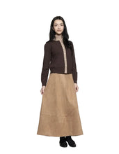 Load image into Gallery viewer, LI CREW NECK BUTTON DOWN CARDIGAN WITH TRIM
