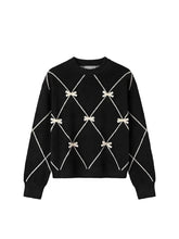 Load image into Gallery viewer, EL BOW ARGYLE KNIT

