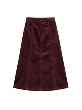 Load image into Gallery viewer, WF CORDUROY POCKET SKIRT 35"
