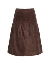 Load image into Gallery viewer, LI BOX PLEATED VELOUR SKIRT
