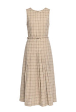 Load image into Gallery viewer, LI PATTERNED BELTED PLEATED BOTTOM JUMPER
