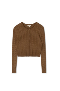 TG CHUNKY BRAIDED CABLE CARDI