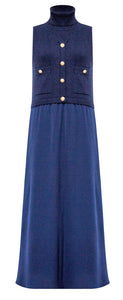 J LONG SLEEVE VEST DRESS