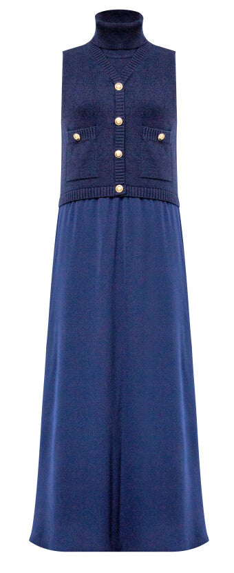 J LONG SLEEVE VEST DRESS