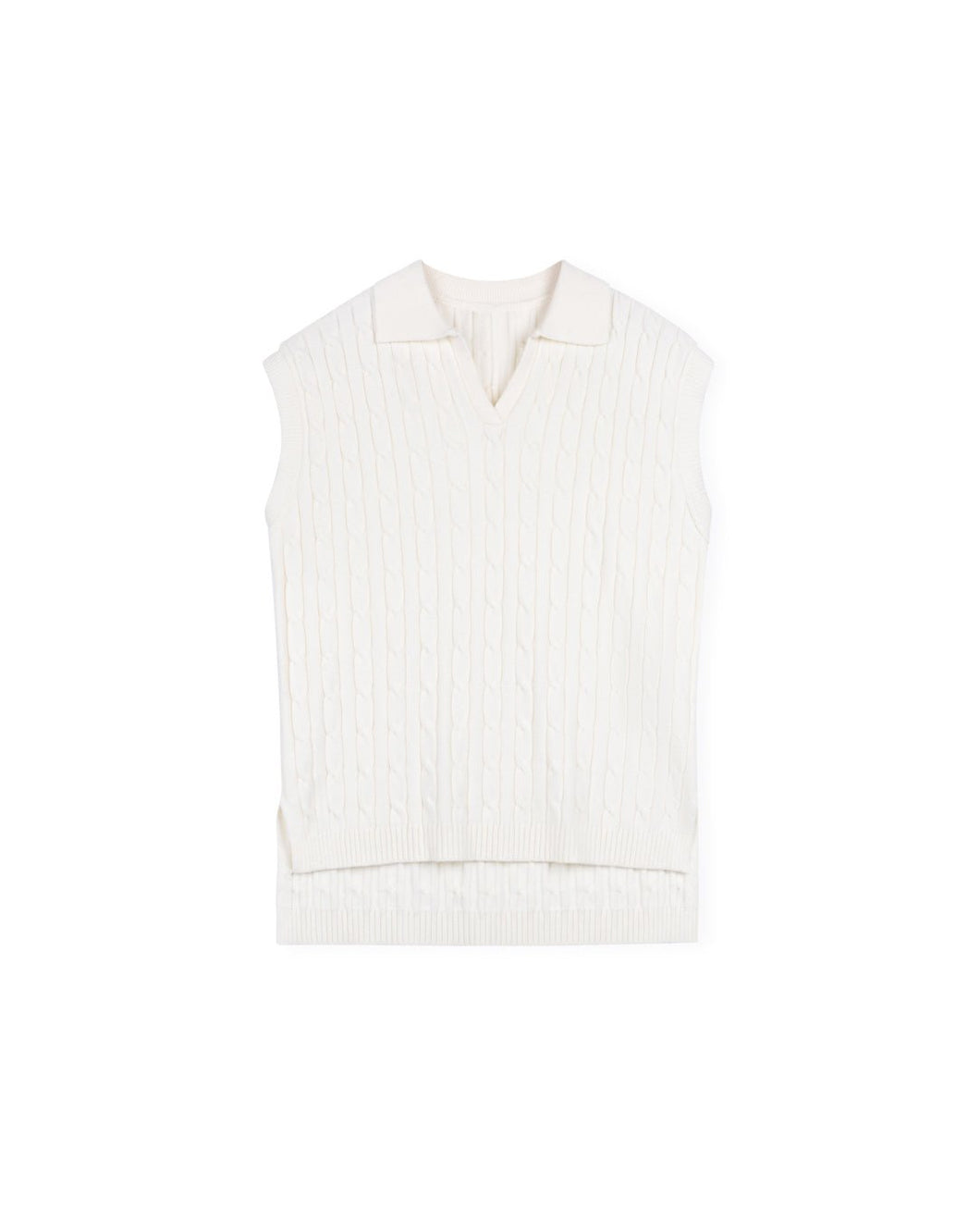 J AMERD KNIT VEST - TOPS