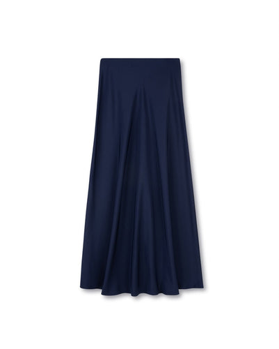 J ATLANTA SOLID MIDI SLIP SKIRT - TOPS