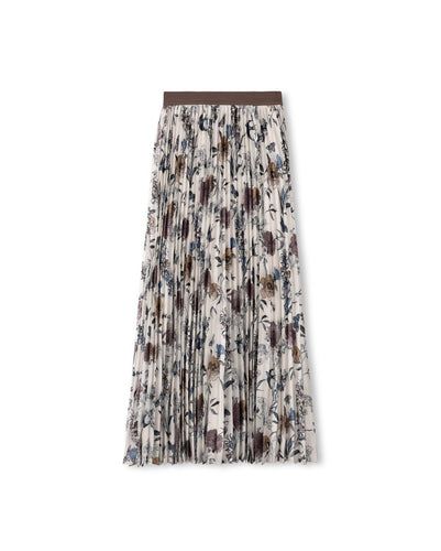 J BON PRINTED PLEATED SKIRT - Skirt