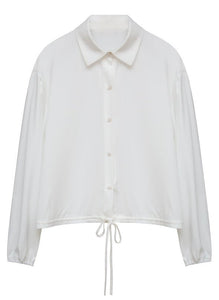 J COLLARED BUTTON DOWN BLOUSE - Top