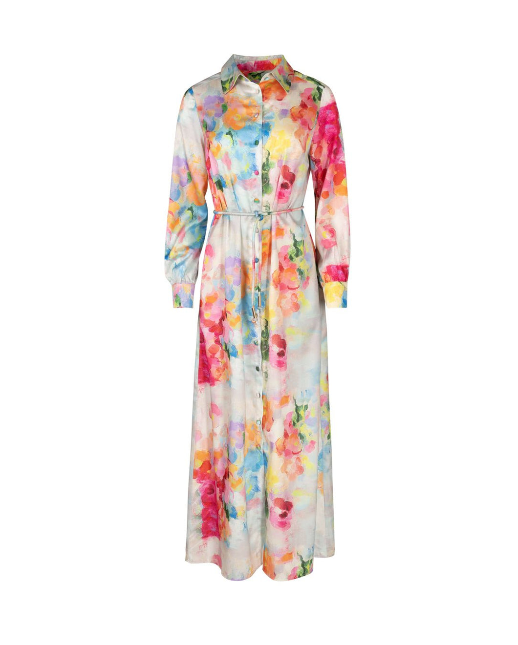 J COLORFUL PAINTED SHIRT DRESS - dress