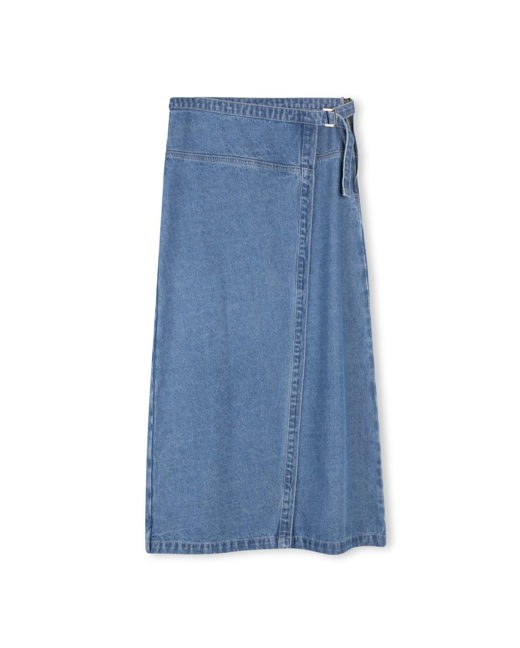 J DENIM WRAP SKIRT - Skirt