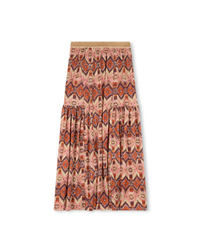 J ELASTIC WAIST PRINTED JERSEY SKIRT - Skirt