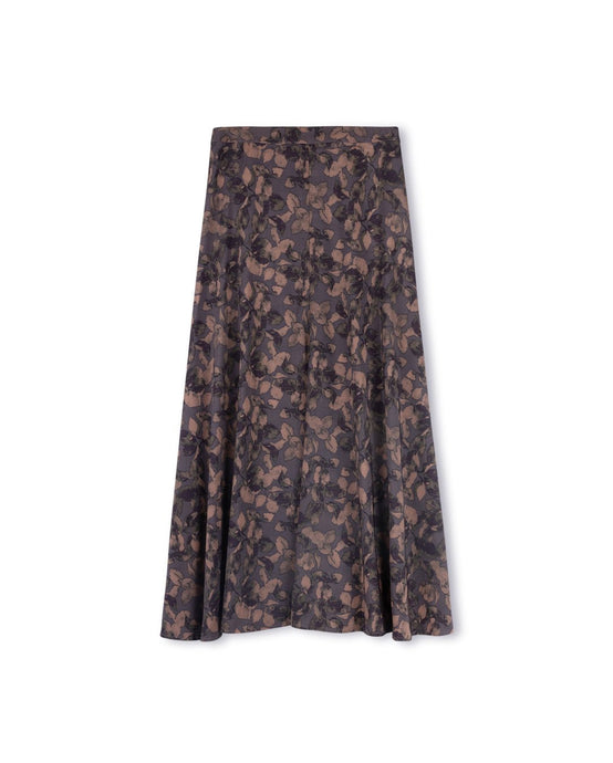 J FLORAL PRINT MAXI SKIRT - SKIRTS