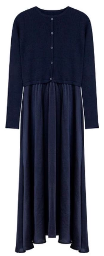 J FLOWY KNIT CARDIGAN DRESS - Dresses