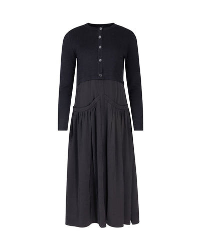 J KNIT DRESS WITH BUTTONS ON TOP - Dresses