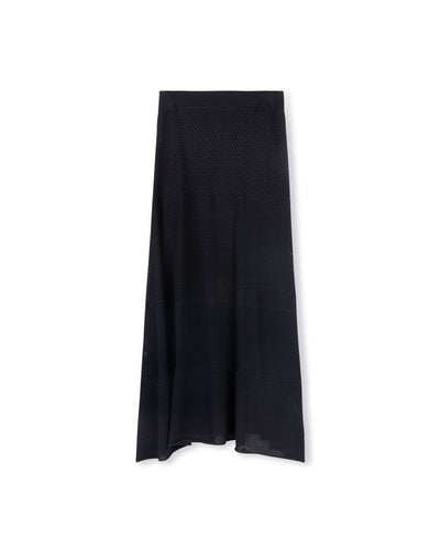 J LAYERED KNIT SKIRT - Skirts