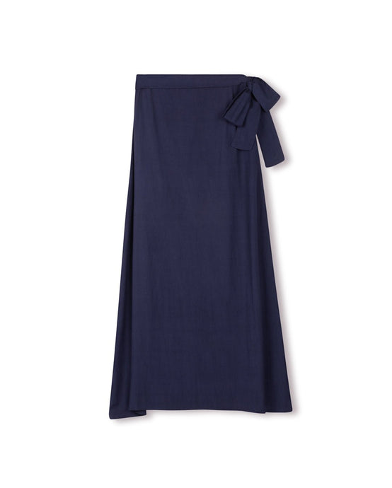 J MILO LINEN WRAP SKIRT - Skirt