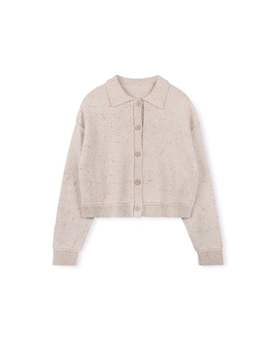 J MOHAIR CROPPED KNIT JACKET - TOPS