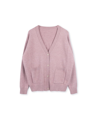 J MOHAIR KNIT BUTTON DOWN CARDIGAN - TOPS