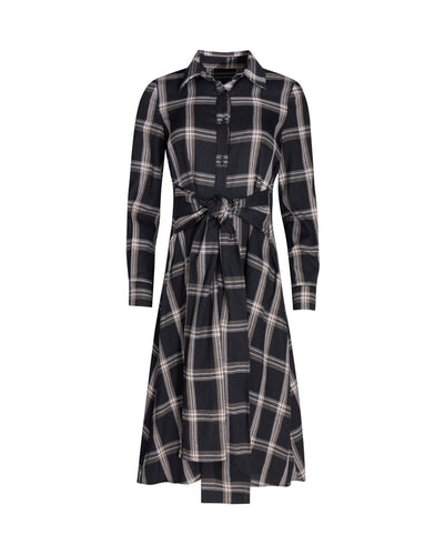 J PLAID DRESS WITH HANDKERCHIEF WAIST - Dresses