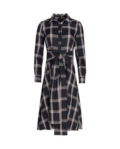 J PLAID DRESS WITH HANDKERCHIEF WAIST - Dresses