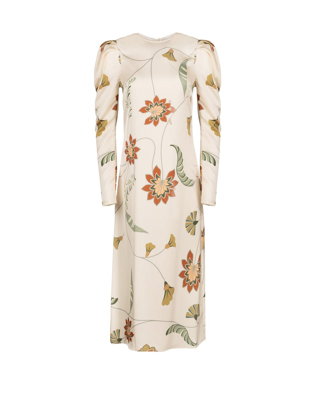 J SILK PRINTED MAXI DRESS - Dresses