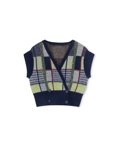 J SOFT KNIT VEST - TOPS