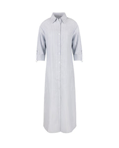 J STRIPE COTTON SHIRT DRESS - Dresses