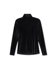 J VELOUR TURTLENECK - TOPS