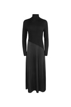 Load image into Gallery viewer, TG POINT MIXED TURTLENECK DRESS
