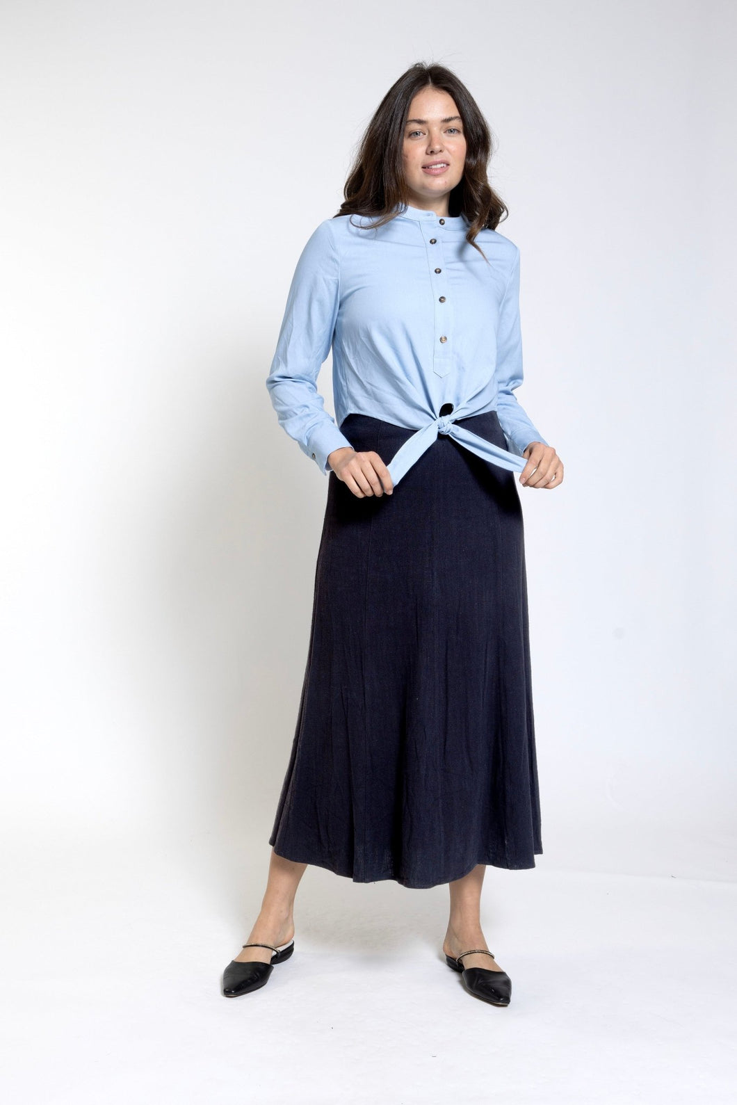 LU TOP WITH TIE BELT - Tops