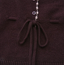 Load image into Gallery viewer, J EMBROIDERED KNIT CARDIGAN
