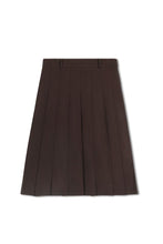 Load image into Gallery viewer, TG POINT KNIT PLEATED SKIRT
