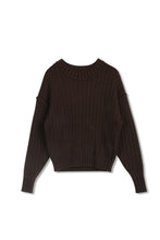 Load image into Gallery viewer, TG POINT CHUNKY CREW SWEATER
