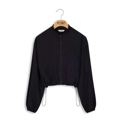 POINT SUEDED BOMBER - TOPS