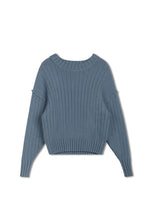 Load image into Gallery viewer, TG POINT CHUNKY CREW SWEATER
