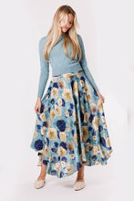 Load image into Gallery viewer, IV MICRO PLEAT WAIST BAND SKIRT ASYMEYRICAL HEM
