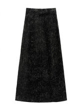 Load image into Gallery viewer, BGDK LADIES RIBBED STONE WASHED MAXI SKIRT
