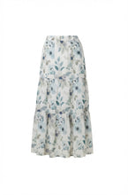 Load image into Gallery viewer, LI TIERED SKIRT WITH FLOWERS
