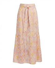 Load image into Gallery viewer, LU FLORAL EMBROIDERED TIE-WAIST SKIRT
