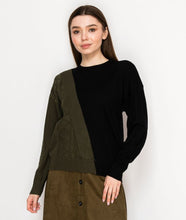Load image into Gallery viewer, YAL Y DIAG STRIPE COLORBLOCK SWEATER
