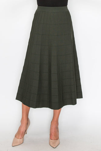 YAL BOX DESIGN ALINE KNIT SKIRT - SKIRTS