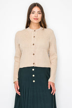 Load image into Gallery viewer, YAL RIB SOLID CROP CARDIGAN - Dresses
