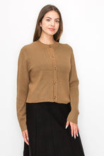 Load image into Gallery viewer, YAL RIB SOLID CROP CARDIGAN - Dresses
