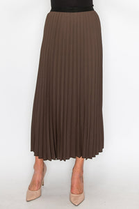 YAL SOLID PLEATED SKIRT - SKIRTS