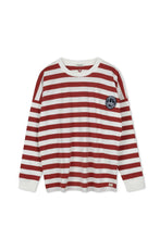 Load image into Gallery viewer, TG POINT STRIPE BOYFRIEND TEE
