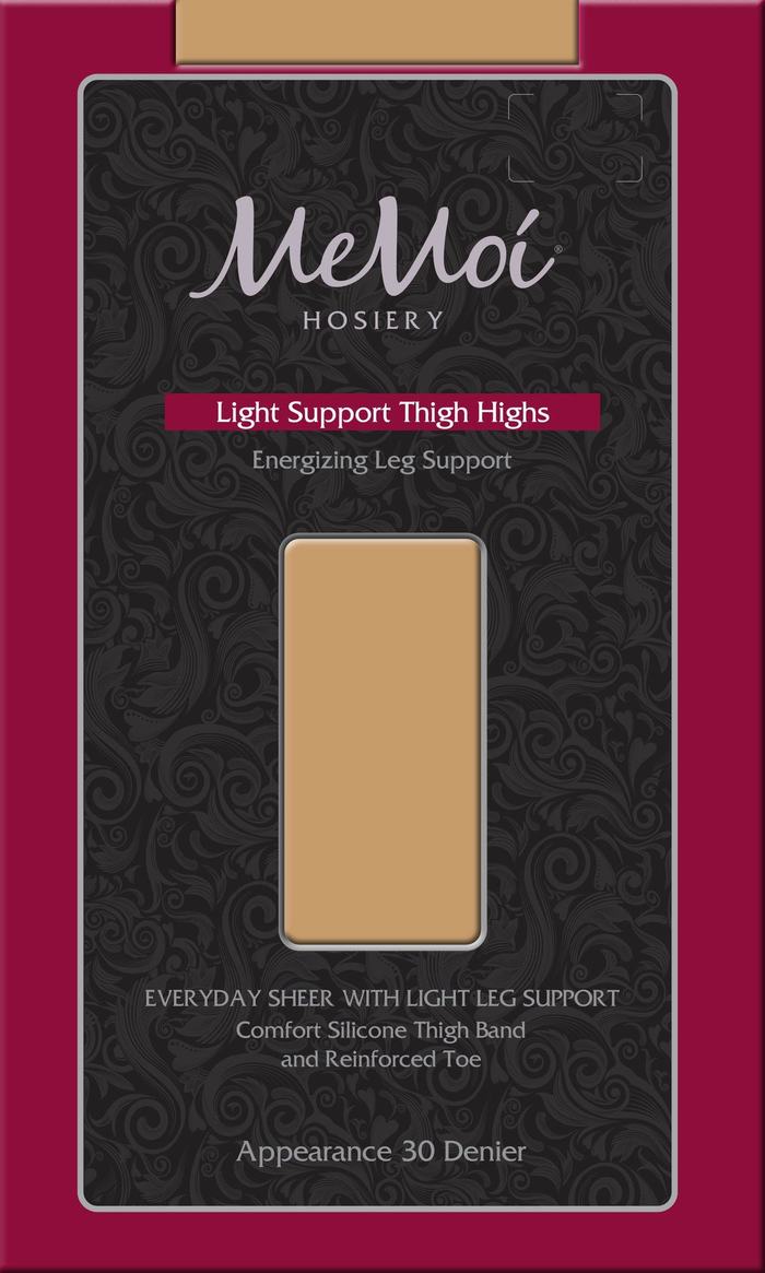 MEMOI LIGHT SUPPORT THIGH HIGHS 30 DEN - HOSIERY